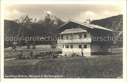 Stanggass Berchtesgaden Landhaus Hafner Kat. Bischofswiesen