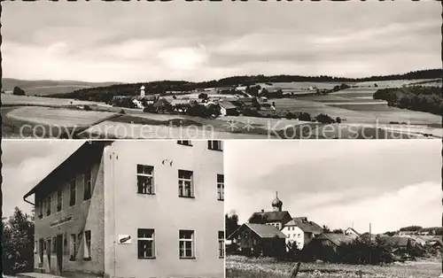 Bernried Roetz Panorama Ortsansicht Gasthaus Kat. Roetz