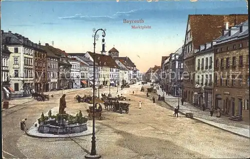 Bayreuth Marktplatz Brunnen Kat. Bayreuth