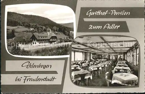 Ehlenbogen Gasthof Pension Zum Adler Speisesaal Kat. Alpirsbach