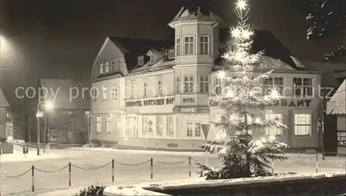 Tabarz Kurhotel Deutscher Hof am PdF zur Weihnachtszeit Kat. Tabarz Thueringer Wald