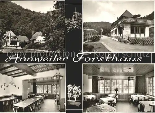 Annweiler Trifels Forsthaus Speisesaal Gastraum Kat. Annweiler am Trifels