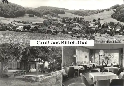 Kittelsthal Panorama Gaststaette zur Tropfsteinhoehle Kat. Ruhla