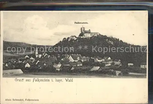 Falkenstein Allgaeu Ortsansicht mit Burg Falkenstein Kat. Pfronten