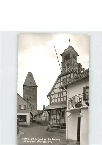 Altweilnau Rathaus und Glockenturm Kat. Weilrod