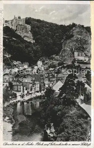 Oberstein Nahe mit Felsenkirche und Schloss Kat. Idar Oberstein