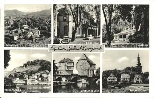 Bad Kreuznach Kurhaus Brueckenhaeuser Nahebruecke Baederhaus Kat. Bad Kreuznach
