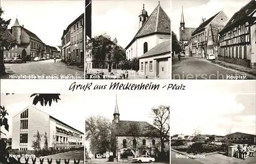 Meckenheim Pfalz Zum Goldenen Loewen Gasthaus Hauptstrasse Schule Kat. Meckenheim