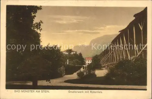 Bad Muenster Stein Ebernburg Gradierwerk mit Rotenfels Kat. Bad Muenster am Stein Ebernburg