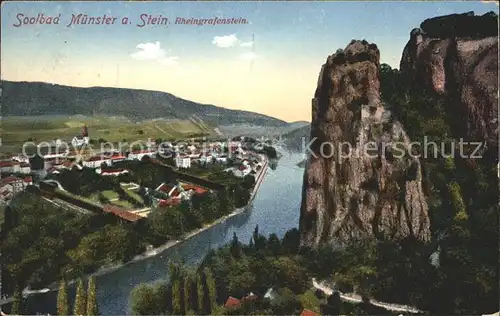 Bad Muenster Stein Ebernburg mit Rheingrafenstein Kat. Bad Muenster am Stein Ebernburg
