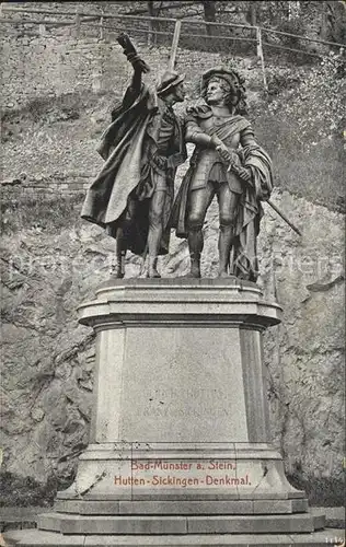 Bad Muenster Stein Ebernburg Hutten Sickingen Denkmal Kat. Bad Muenster am Stein Ebernburg