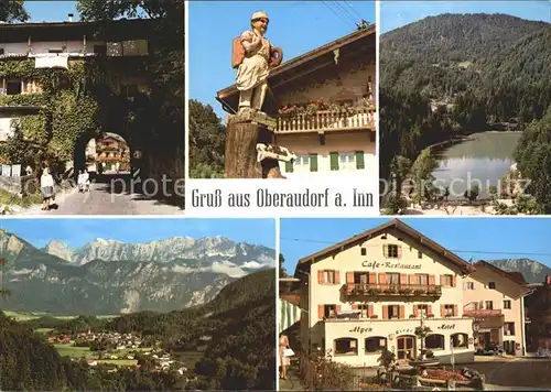 Oberaudorf mit Kaisergebirge Luegsteinsee Kat. Oberaudorf