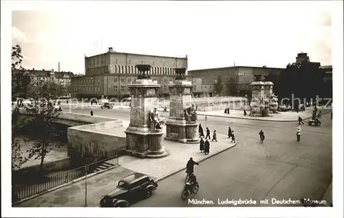 Muenchen Luedwigsbruecke Deutsche Museum  Kat. Muenchen