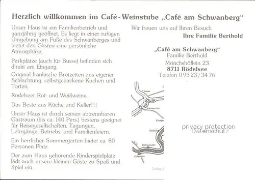 Roedelsee Cafe am Schwanberg  Kat. Roedelsee