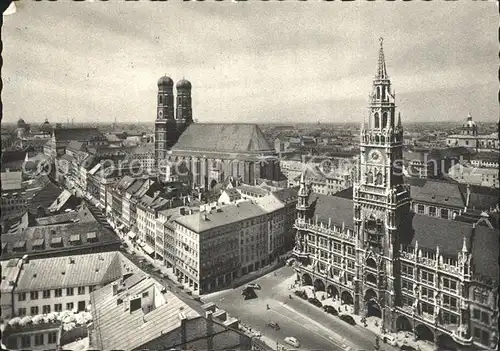 Muenchen Frauenkirche Rathaus  Kat. Muenchen