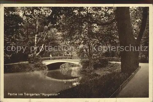 Berlin Tiergarten Morgenritt  Kat. Berlin