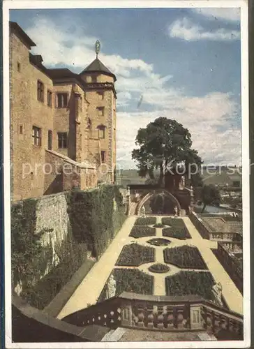 Wuerzburg Festung Marienberg Fuerstengarten Kat. Wuerzburg