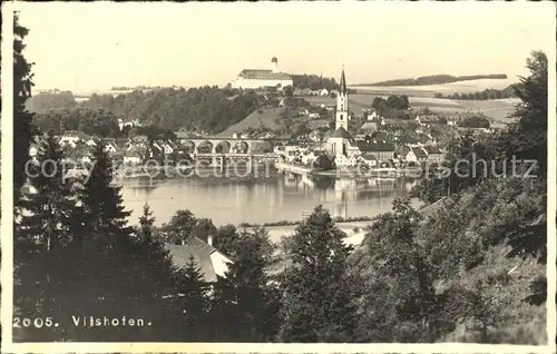 Vilshofen Donau Teilansicht Kirche  Kat. Vilshofen an der Donau