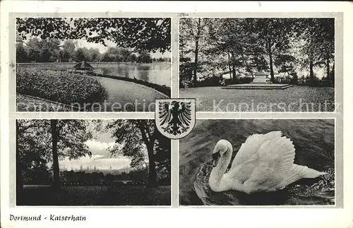 Dortmund Kaiserhain Park Schwanenteich Kat. Dortmund