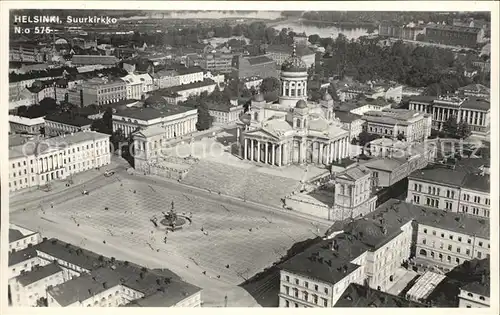 Helsinki Suurkirkko Fliegeraufnahme Kat. Helsinki