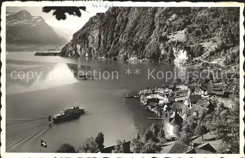 Bauen am Vierwaldstaettersee Dampfer Kat. Bauen