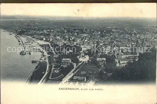 Andernach Blick von der Kanzel Kat. Andernach