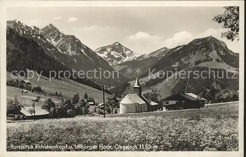 Oberjoch mit Rotspitze Entschenkopf Imberger Horn Kat. Bad Hindelang