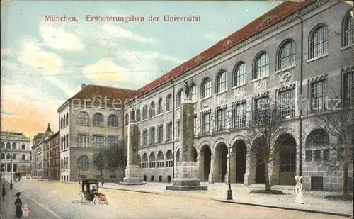 Muenchen Erweiterungsbau der Universitaet Kat. Muenchen