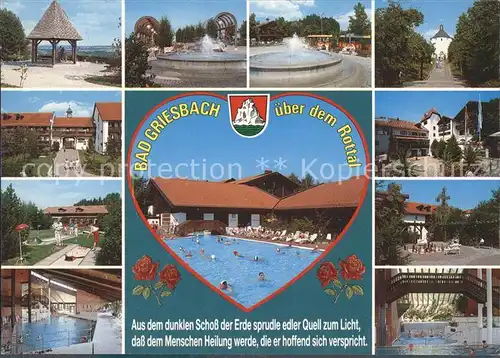 Bad Griesbach Rottal Kuranlagen Brunnen Minigolf Hallen und Freibaedeer Kat. Bad Griesbach i.Rottal