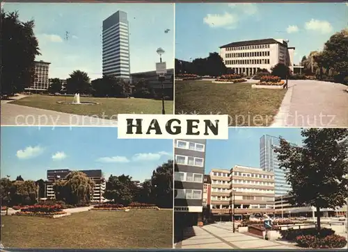Hagen Westfalen Mittelstadt Teilansichten Kat. Hagen