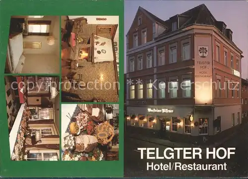 Telgte Warendorf Telgter Hof Hotel Restaurant Gastraum Zimmer Kat. Telgte