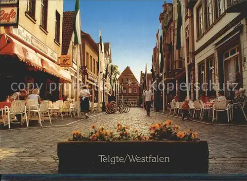 Telgte Warendorf Kapellenstrasse Strassencafes Kat. Telgte