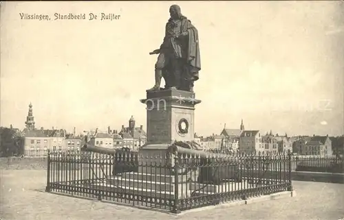 Vlissingen Standbild De Ruijter Kat. Vlissingen