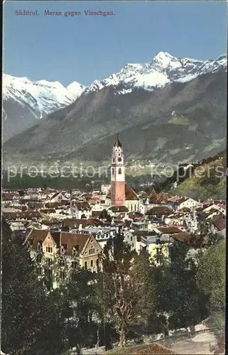 Merano Suedtirol mit Vinschgau Kat. Merano