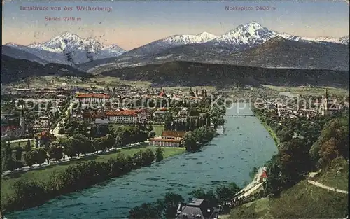 Innsbruck Blick von der Weiherburg Kat. Innsbruck