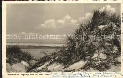 Langeoog Nordseebad Duenen Kat. Langeoog