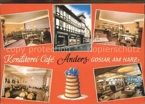 Goslar Konditorei Cafe Anders Kat. Goslar