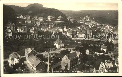 Idar Oberstein Hasenklopp Stadtansicht Kat. Idar Oberstein