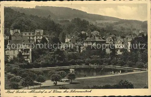 Bad Sooden Allendorf an der Werra mit Schwanenteich Kat. Bad Sooden Allendorf