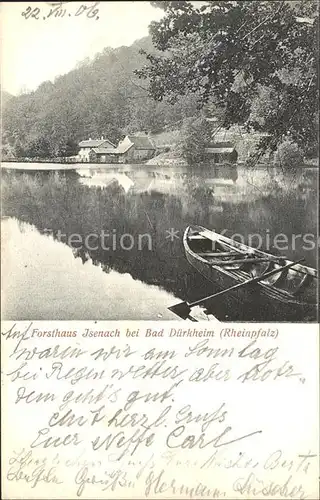 Bad Duerkheim Forsthaus Isenach Bootspartie Kat. Bad Duerkheim