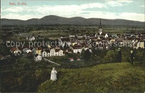 Sulz Elsass Panorama Kat. Soultz Haut Rhin