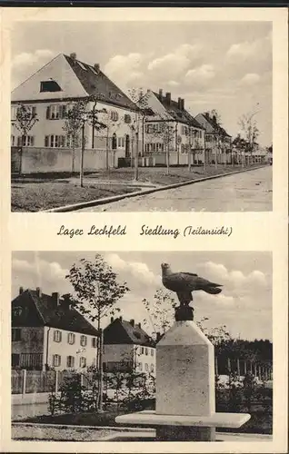 Lager Lechfeld Siedlung Adler Skulptur Kat. Schwabmuenchen