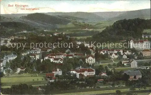 Bad Kissingen Blick vom Ludwigsturm Kat. Bad Kissingen