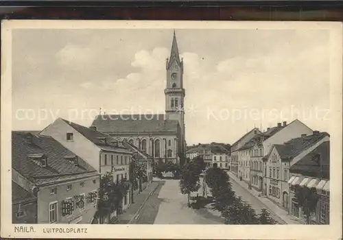 Naila Luitpoldplatz Kirche Kat. Naila