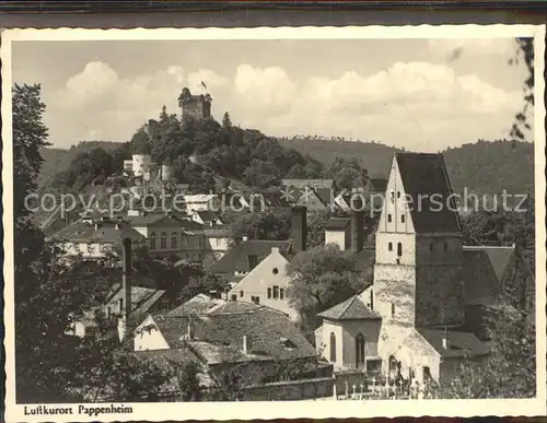 Pappenheim Mittelfranken Ortsansicht mit Burg Kat. Pappenheim