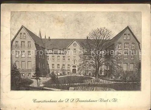 Werl Westfalen Exerzitienhaus der Franziskaner Kat. Werl