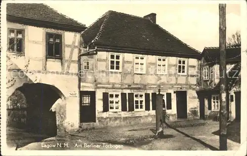 Lagow Ostbrandenburg Berliner Torbogen Kat. Lagow