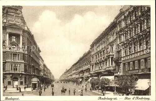 Budapest Rue d`Andrassy Kat. Budapest