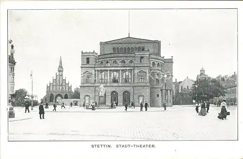 Stettin Westpommern Stadt Theater Kat. Szczecin