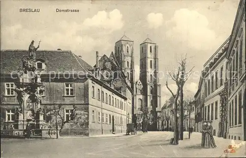 Breslau Niederschlesien Domstrasse Kat. Wroclaw